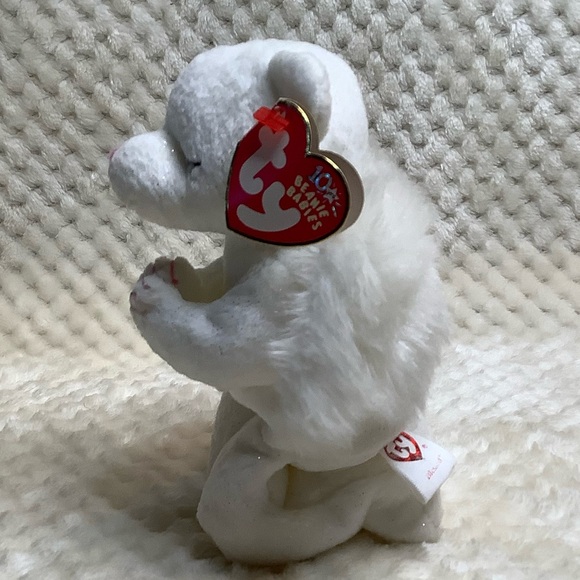 Vintage Ty Beanie Babies Plush Blessed Angel Bear Stuffed Animal Toy with Tags - Picture 10 of 16